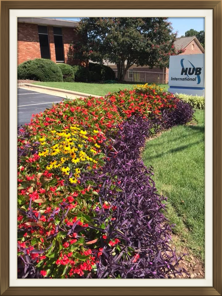 commercial flower beds